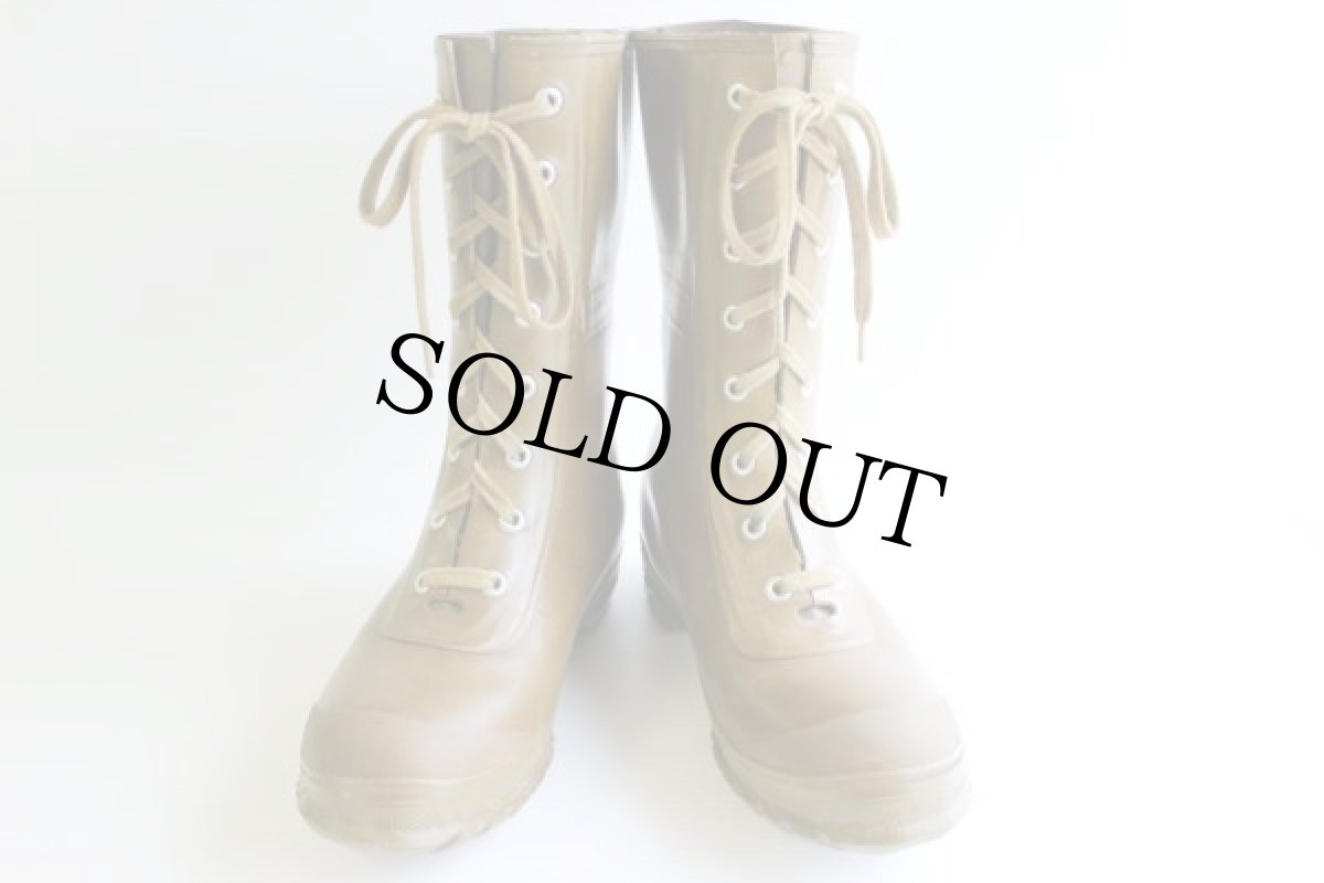 画像3: 70s USA製 CONVERSEコンバース 8ホール ラバー レインブーツ オリーブ 8 (3)