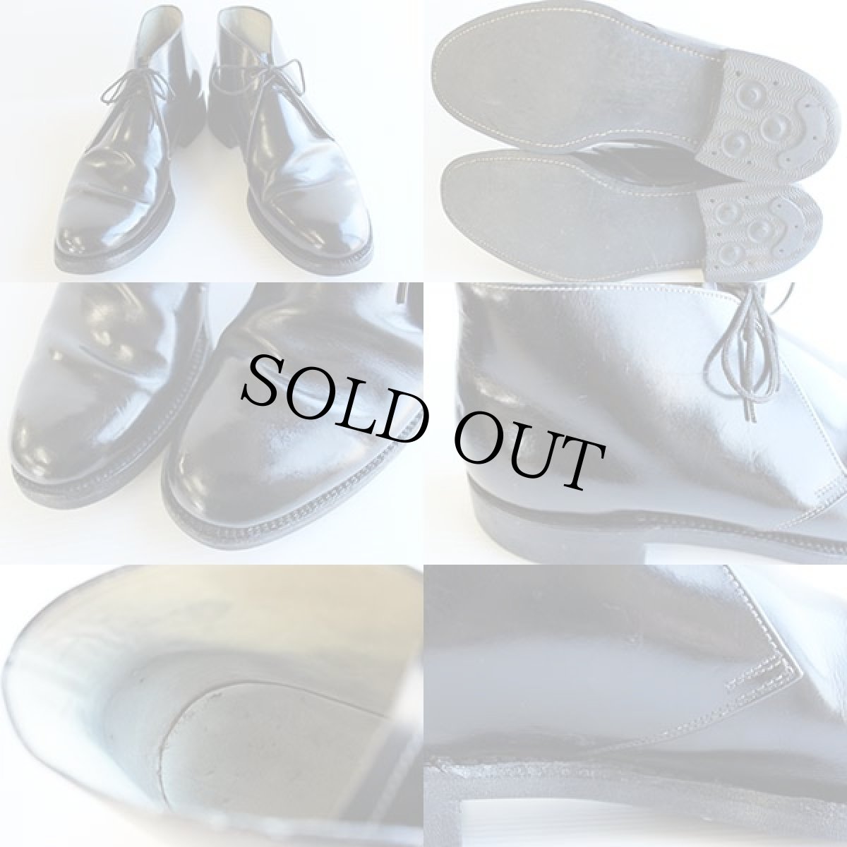 画像3: ビンテージ チャッカブーツ 黒 (3)