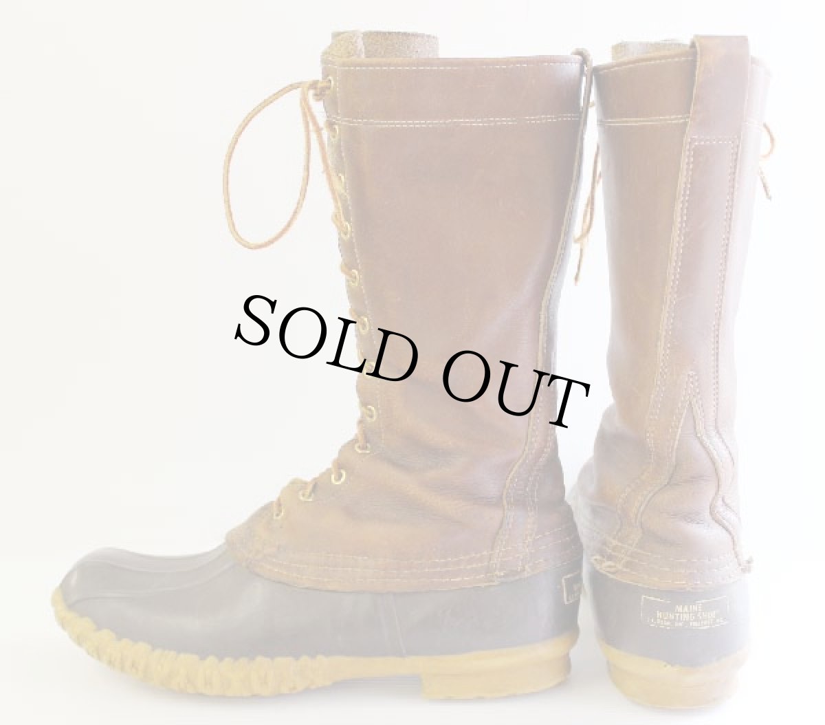 画像2: 80s USA製 L.L.Bean 12ホール メインハンティング ビーンブーツ 11M (2)