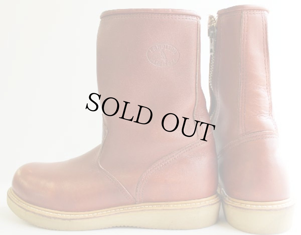 画像2: 80s USA製 CAROLINAキャロライナ サイドジップ ペコスブーツ 8 (2)