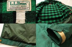 画像4: 80s USA製 L.L.Bean ウールライナー マウンテンパーカー 緑 M (4)