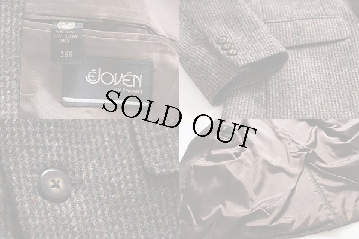 画像4: EJOVEN BY FARAH ツイード テーラードジャケット 36R (4)