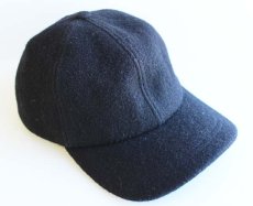 画像1: カナダ製 CROWN CAP 耳当て付き ウールキャップ 黒 2XL (1)