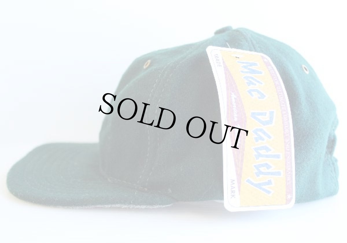 画像2: デッドストック★USA製 AmericanNeedleアメリカンニードル ウールキャップ 深緑 (2)