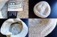 画像3: 80s USA製 L.L.Bean 耳当て付き ウールニット ハンチング (3)