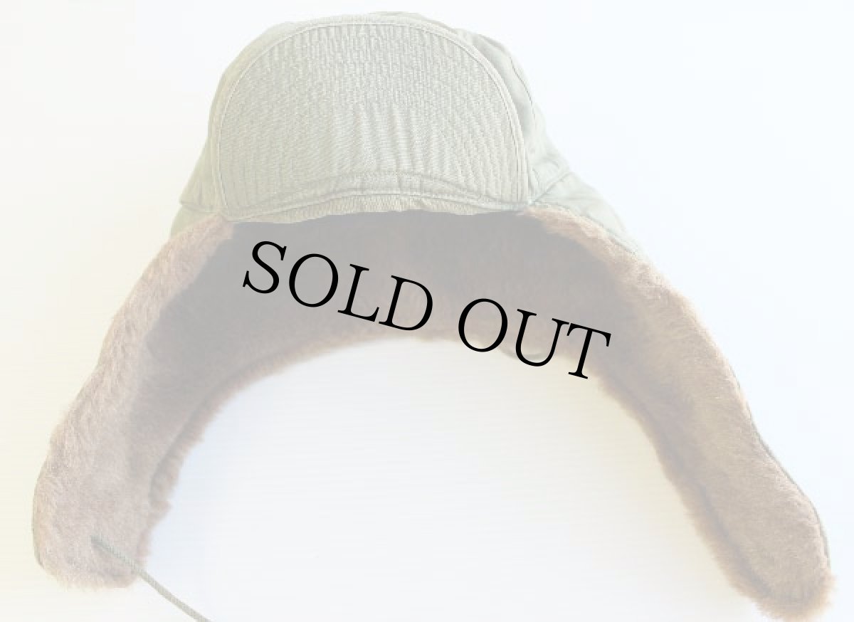 画像2: 50s 米軍 U.S.ARMY M-51 アルパカ パイルキャップ オリーブドラブ 7 1/2★M-Q1 (2)