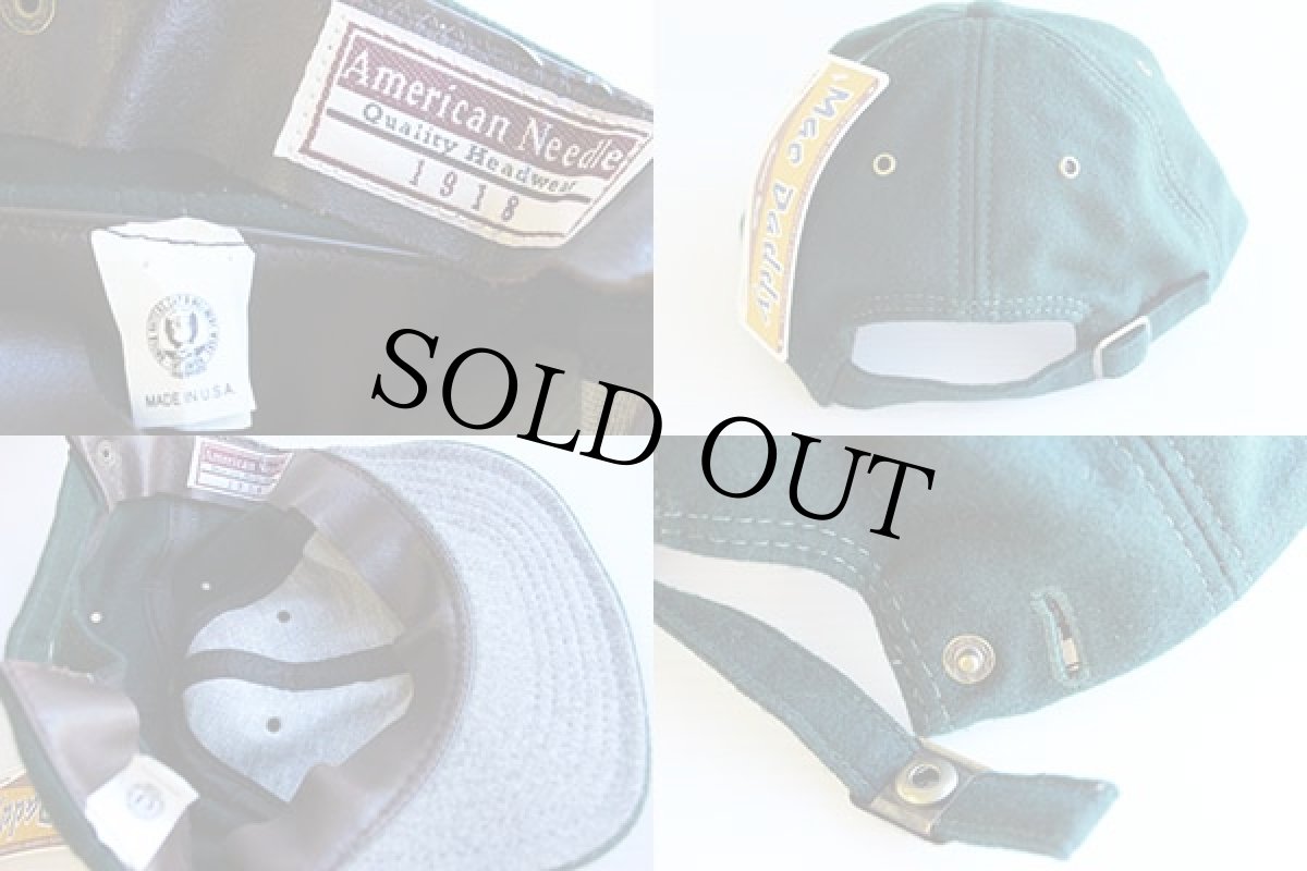 画像3: デッドストック★USA製 AmericanNeedleアメリカンニードル ウールキャップ 深緑 (3)