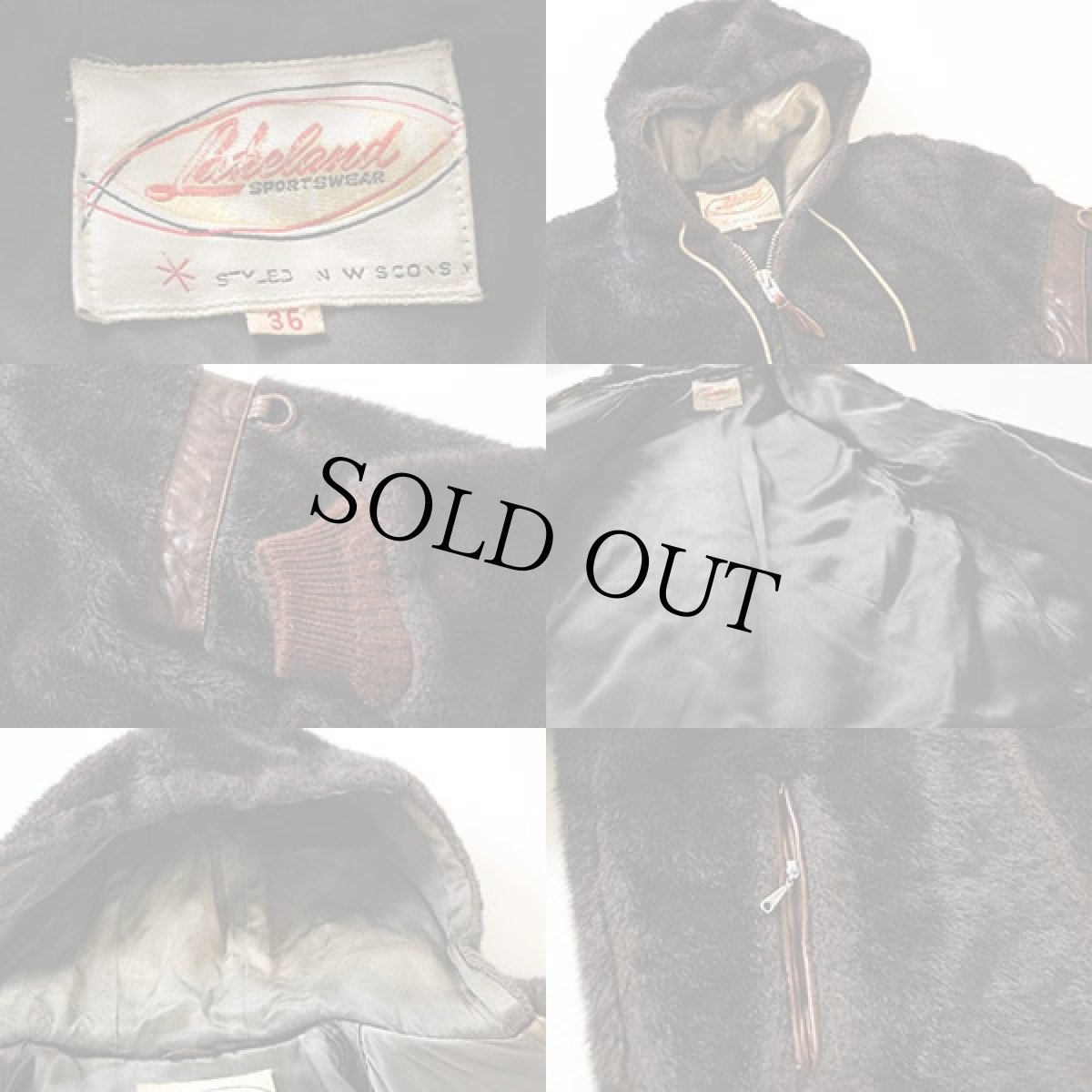 画像4: 70s Lakeland フーデッド フェイクファー パーカー 36★ジャケット (4)