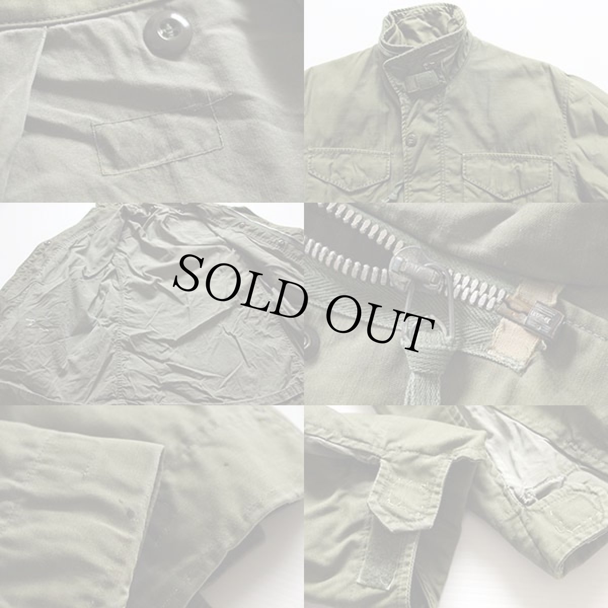 画像4: 60s 米軍 U.S.ARMY M-65 フィールドジャケット 1st オリーブグリーン S-R (4)