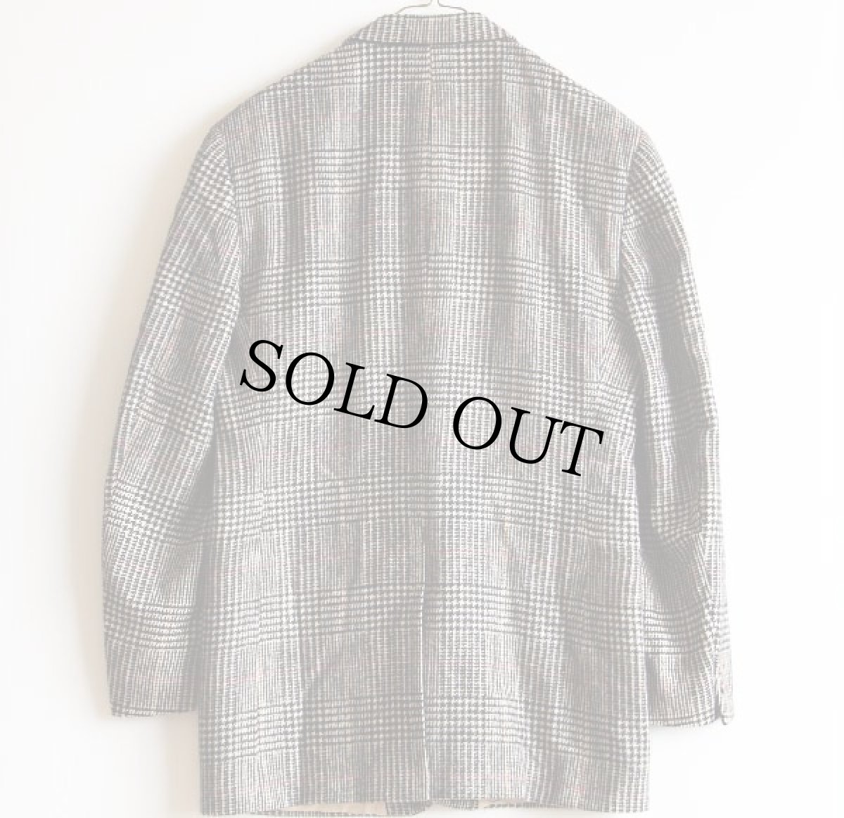 画像2: 80s USA製 BROOKS BROTHERSブルックスブラザーズ グレンチェック キャメルヘア テーラードジャケット 40R (2)