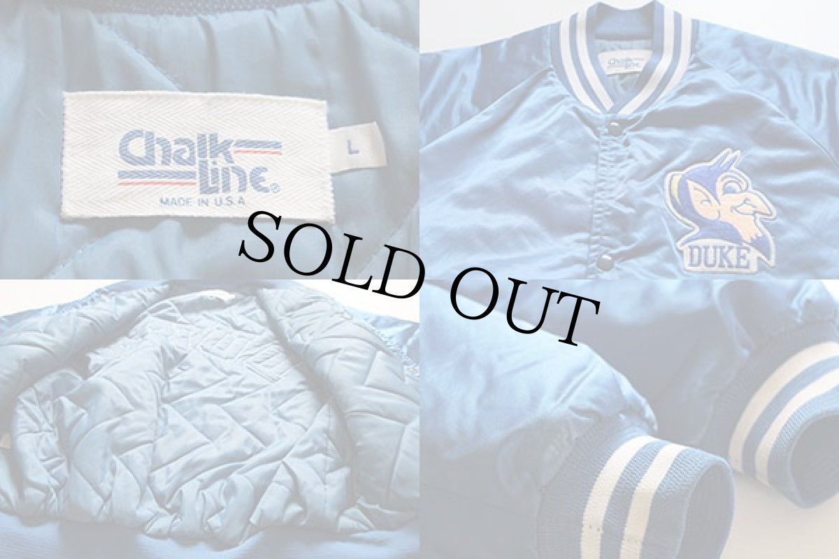 画像3: 90s USA製 Chalk Line NBA DUKE ナイロンスタジャン L (3)
