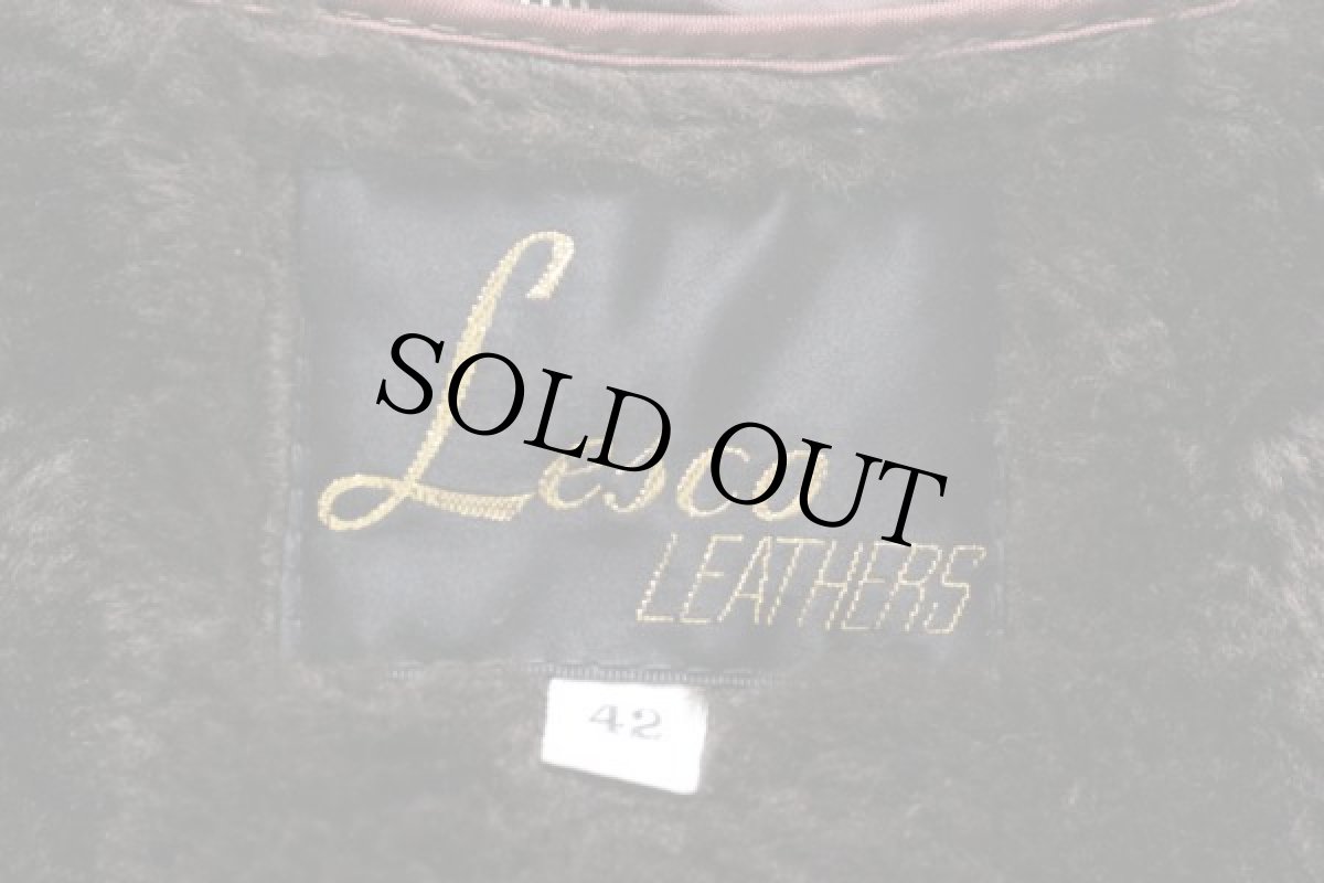 画像4: 70's Lescoライナー付きライダースジャケット42茶 (4)