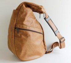 画像1: USA製 Ameri Bag レザー ワンショルダーバッグ 茶 (1)