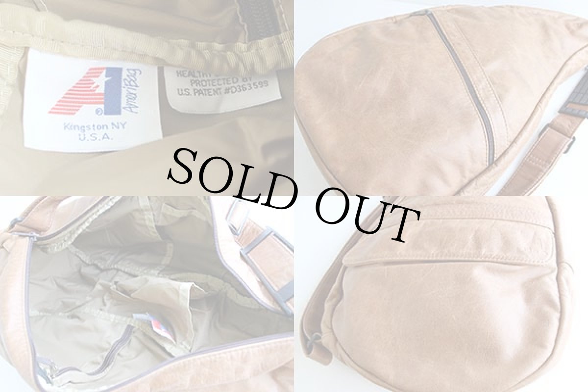 画像3: USA製 Ameri Bag レザー ワンショルダーバッグ 茶 (3)