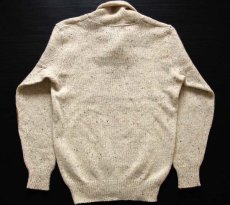 画像2: 90s USA製 Winona Knits ショールカラー エルボーパッチ付き ウールニット セーター M (2)