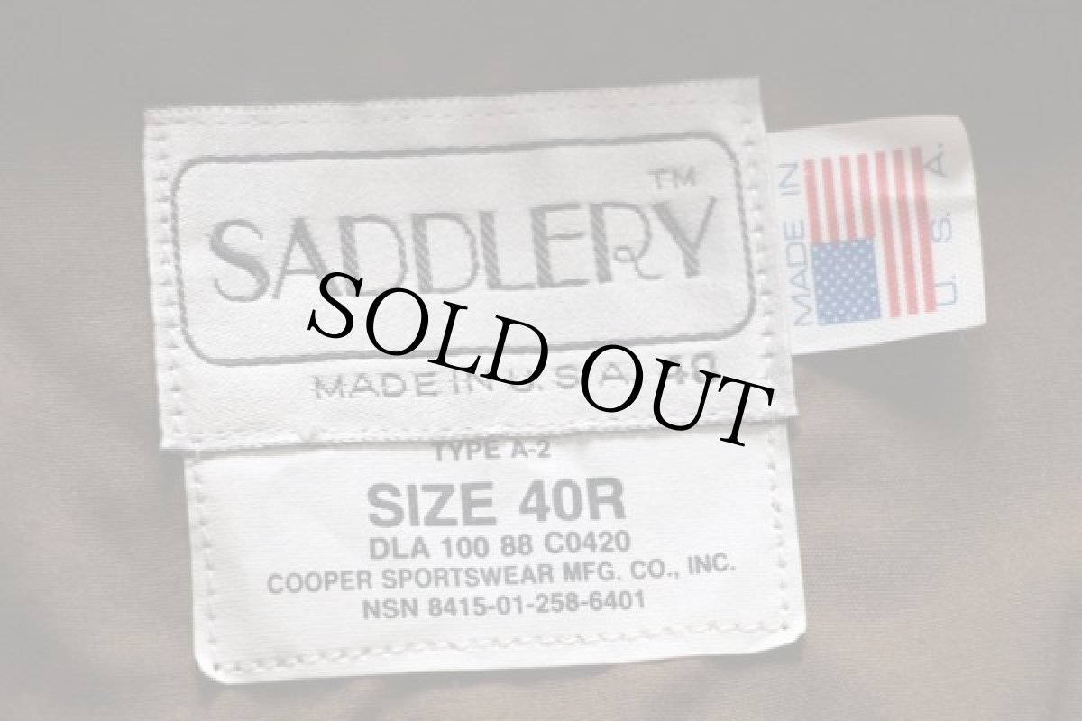 画像4: 80s 米軍 COOPERクーパー A-2 フライト レザージャケット 40R (4)