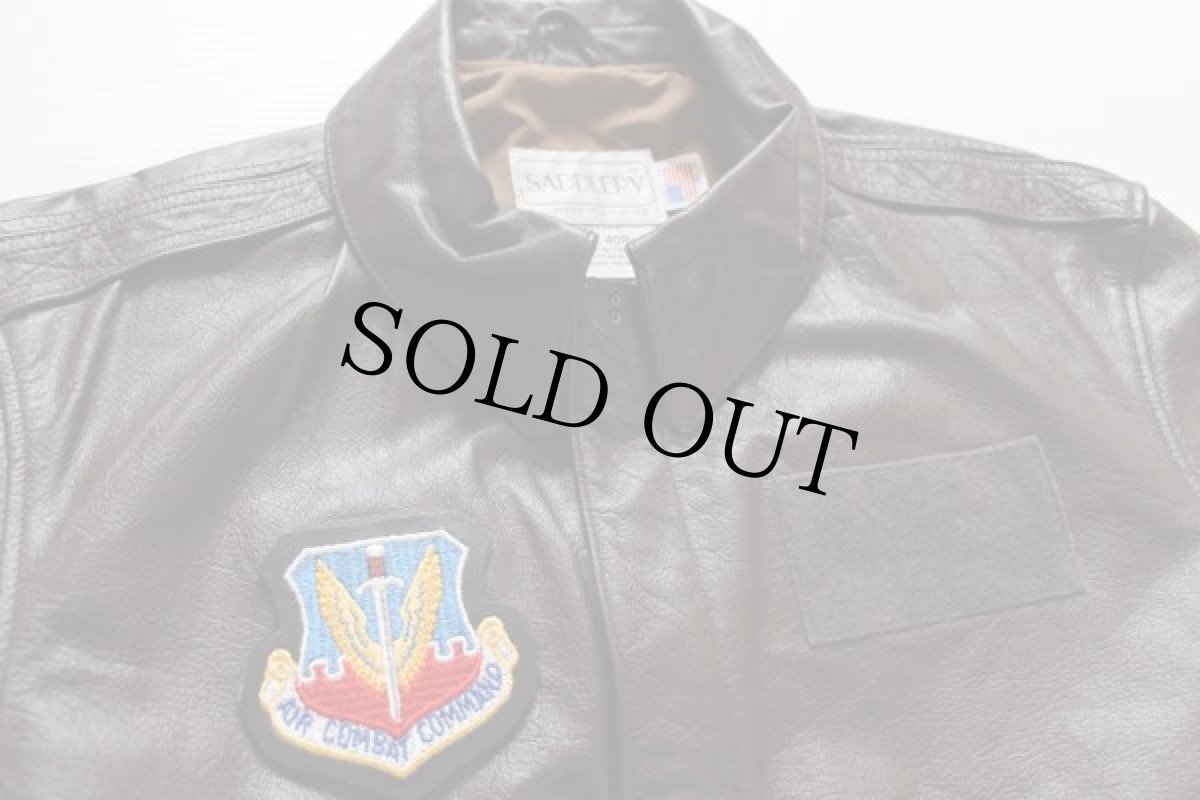 画像3: 80s 米軍 COOPERクーパー A-2 フライト レザージャケット 40R (3)