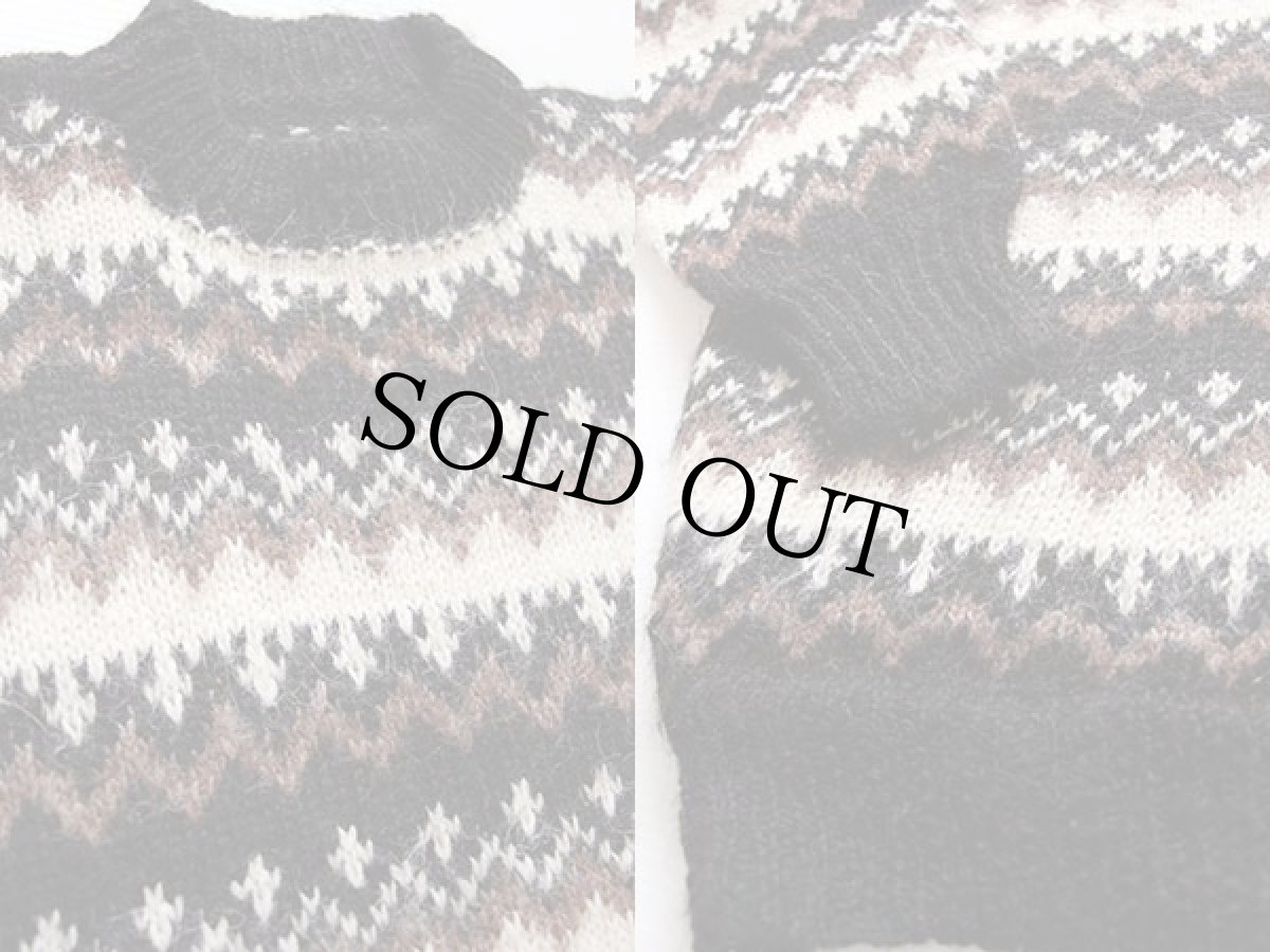 画像3: フォークロア柄アルパカ ニットセーター (3)