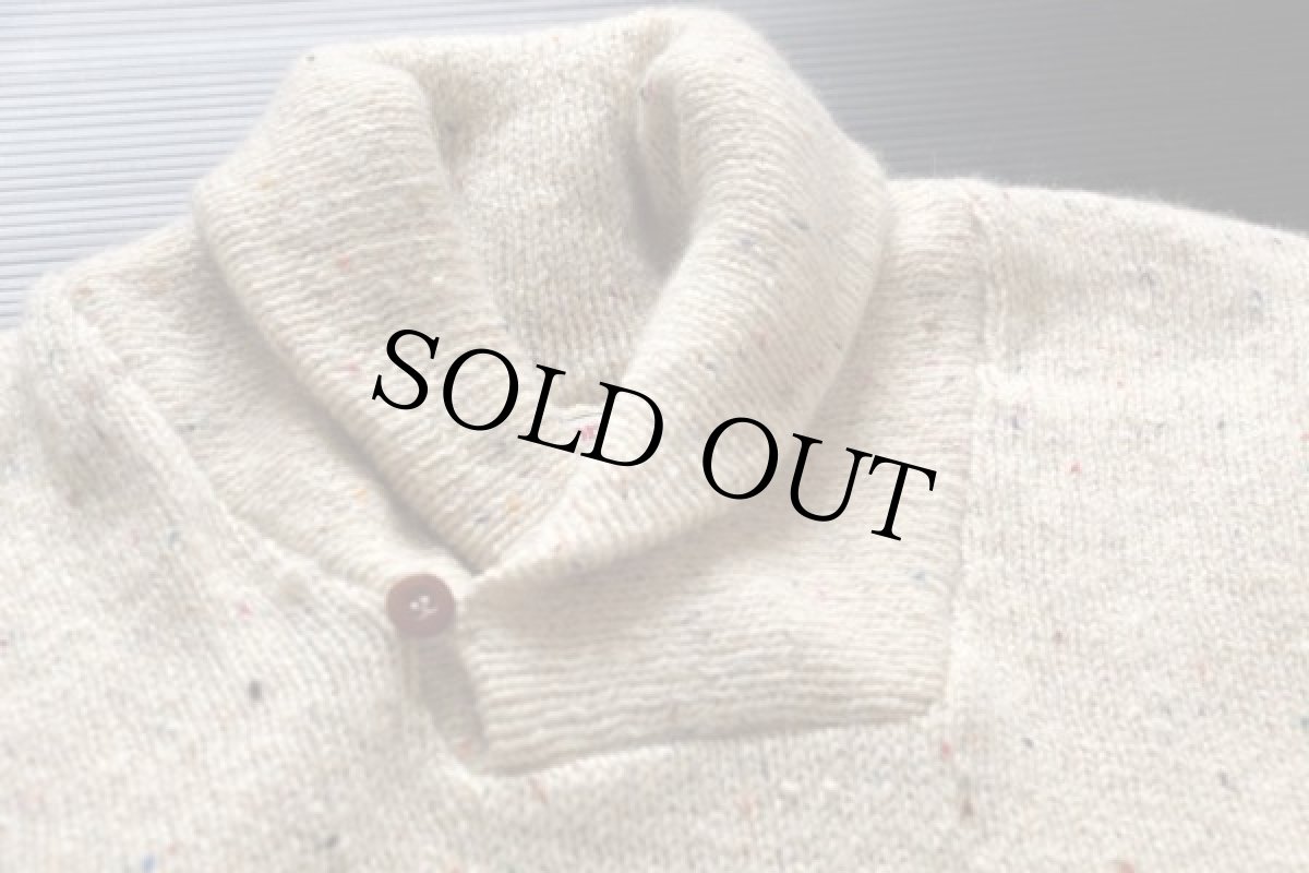 画像3: 90s USA製 Winona Knits ショールカラー エルボーパッチ付き ウールニット セーター M (3)