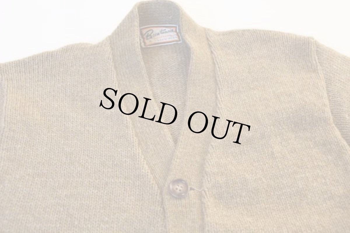 画像3: 60s Brentwood ウールニット カーディガン M (3)