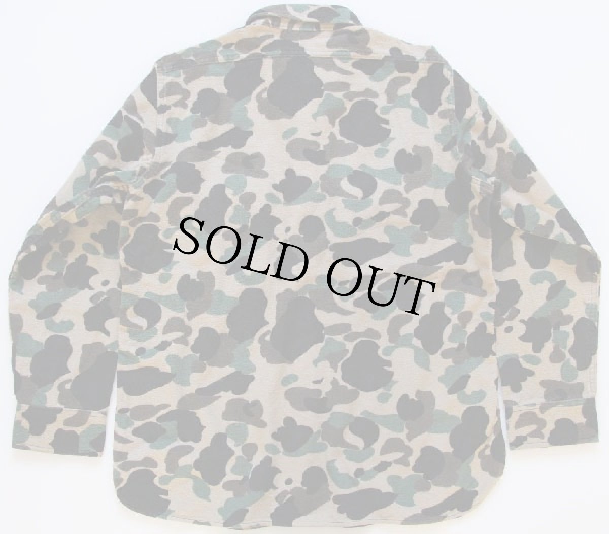 画像2: 80s Woolrichウールリッチ ダックハンターカモ シャモアクロスシャツ L (2)