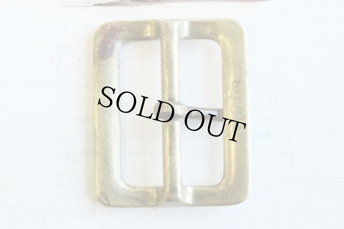 画像2: ビンテージ ギャリソンベルト ブラス バックル (2)