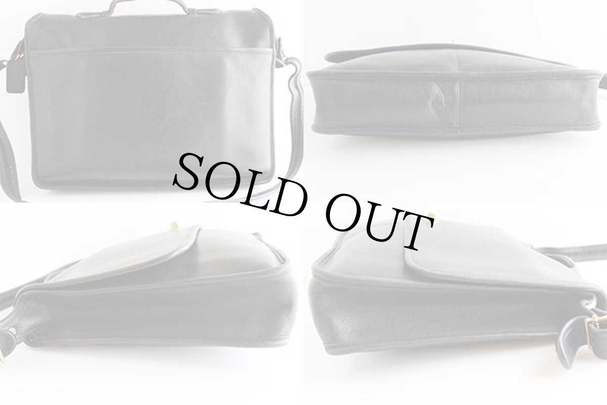 画像2: USA製 COACH オールド コーチ 2WAY レザー ブリーフケース 黒★5125 (2)