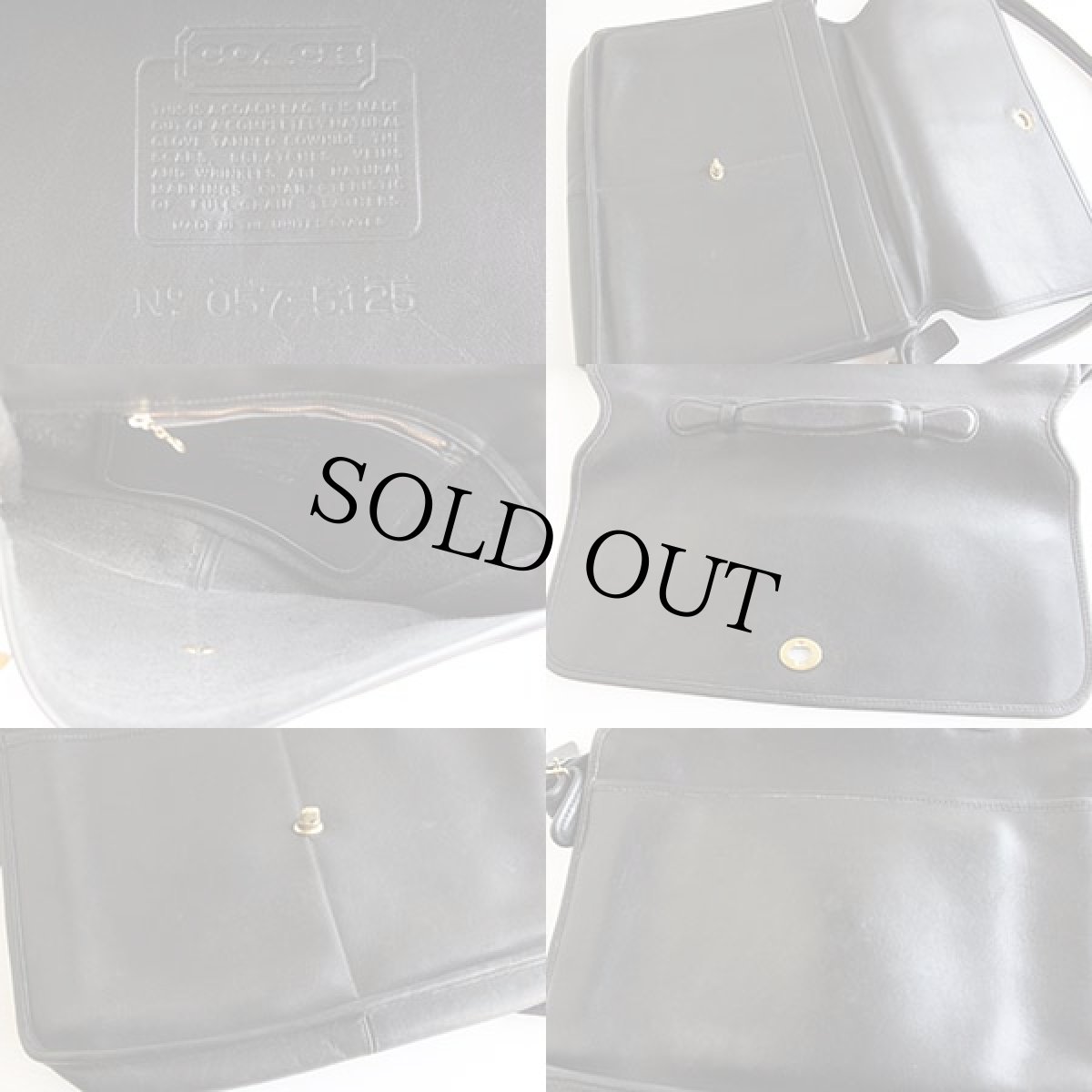 画像3: USA製 COACH オールド コーチ 2WAY レザー ブリーフケース 黒★5125 (3)