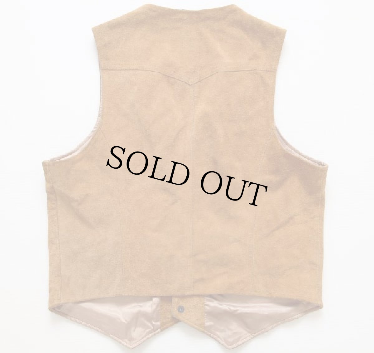 画像2: 70's SILTON スエードレザーベスト 茶 L (2)