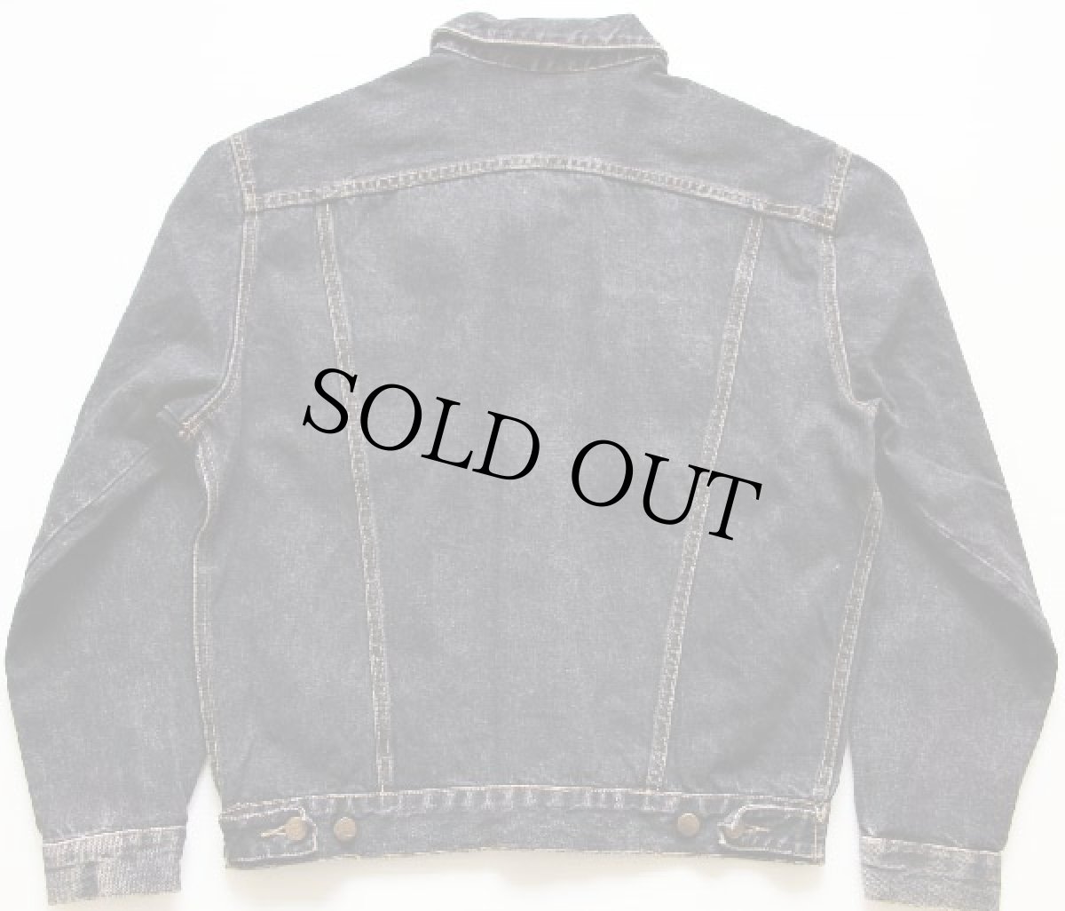 画像2: 90s USA製 GUESSゲス 先染め ブラックデニムジャケット S (2)