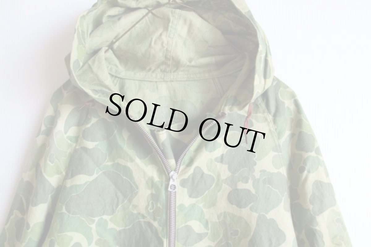 画像3: 60s ダックハンターカモ コットンパーカー S (3)