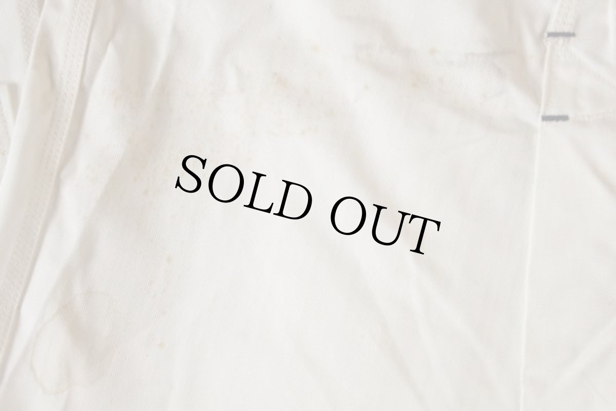 画像4: デッドストック★50s GO-PFOR ツートン HBT ヘリンボーンツイル ショップコート 生成り 32 (4)