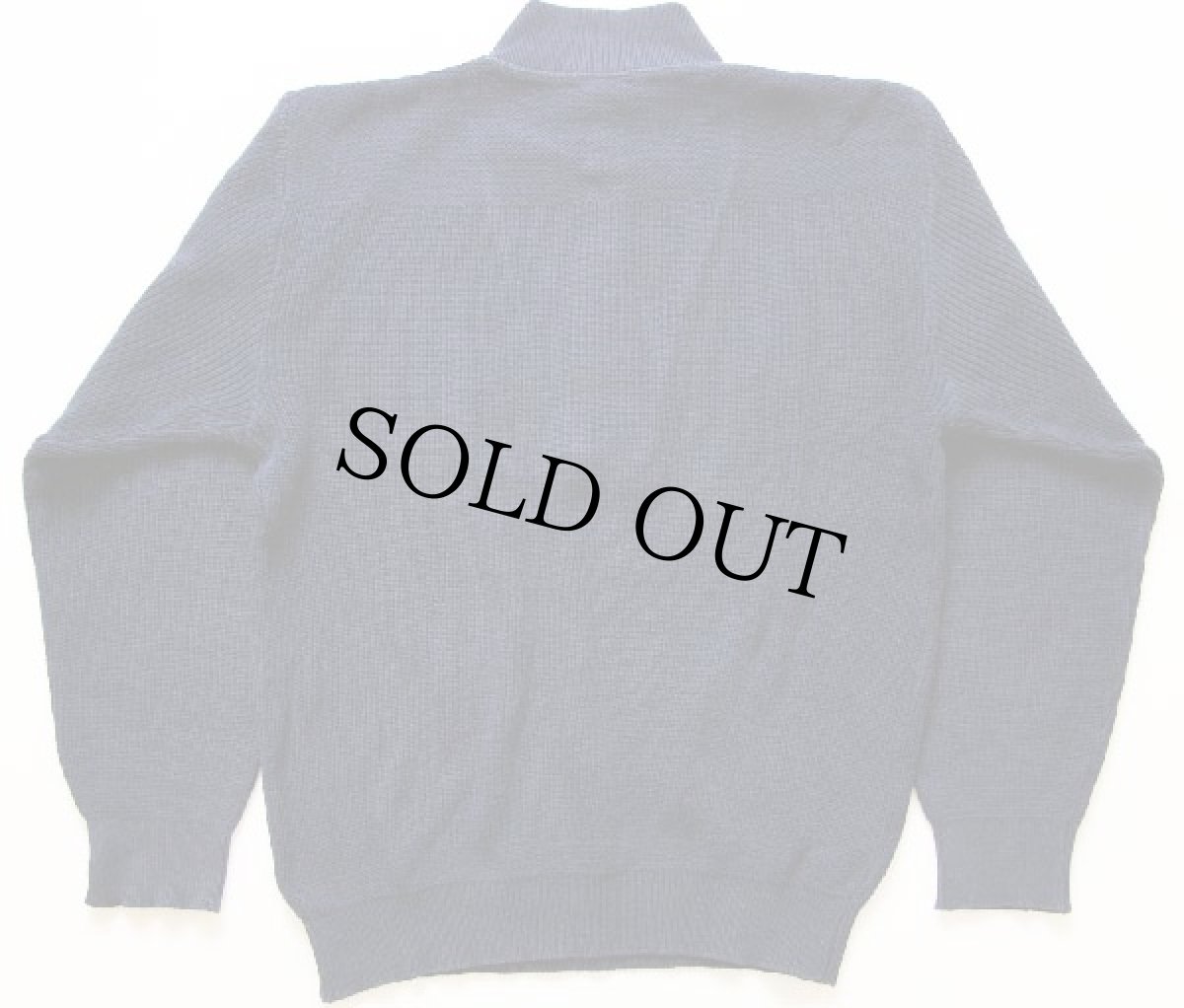 画像2: 80s USA製 L.L.Bean 5ボタン コットンニット セーター 紺 S (2)