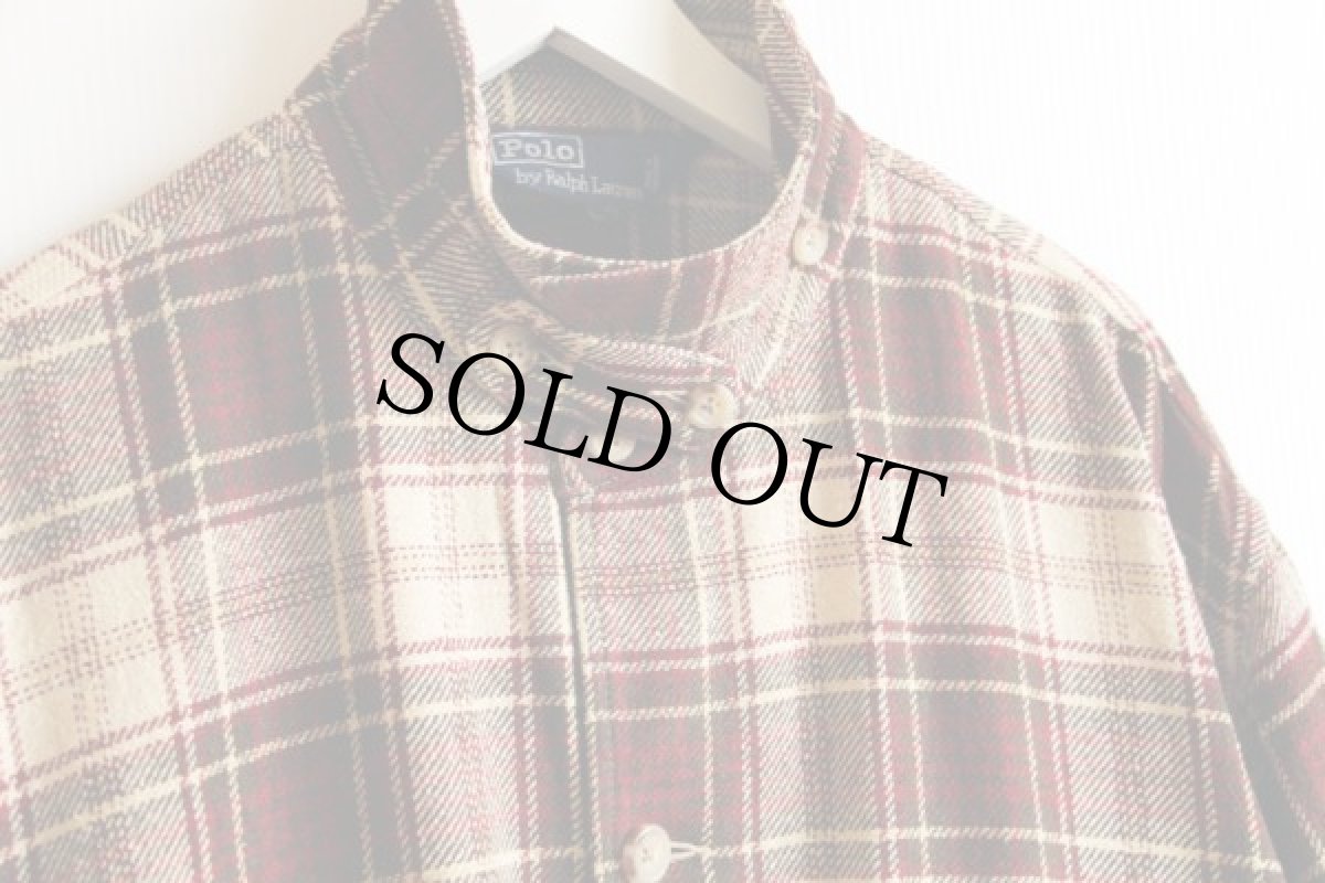 画像3: 90s ポロ ラルフローレン チェック A-1タイプ シルクジャケット XL (3)