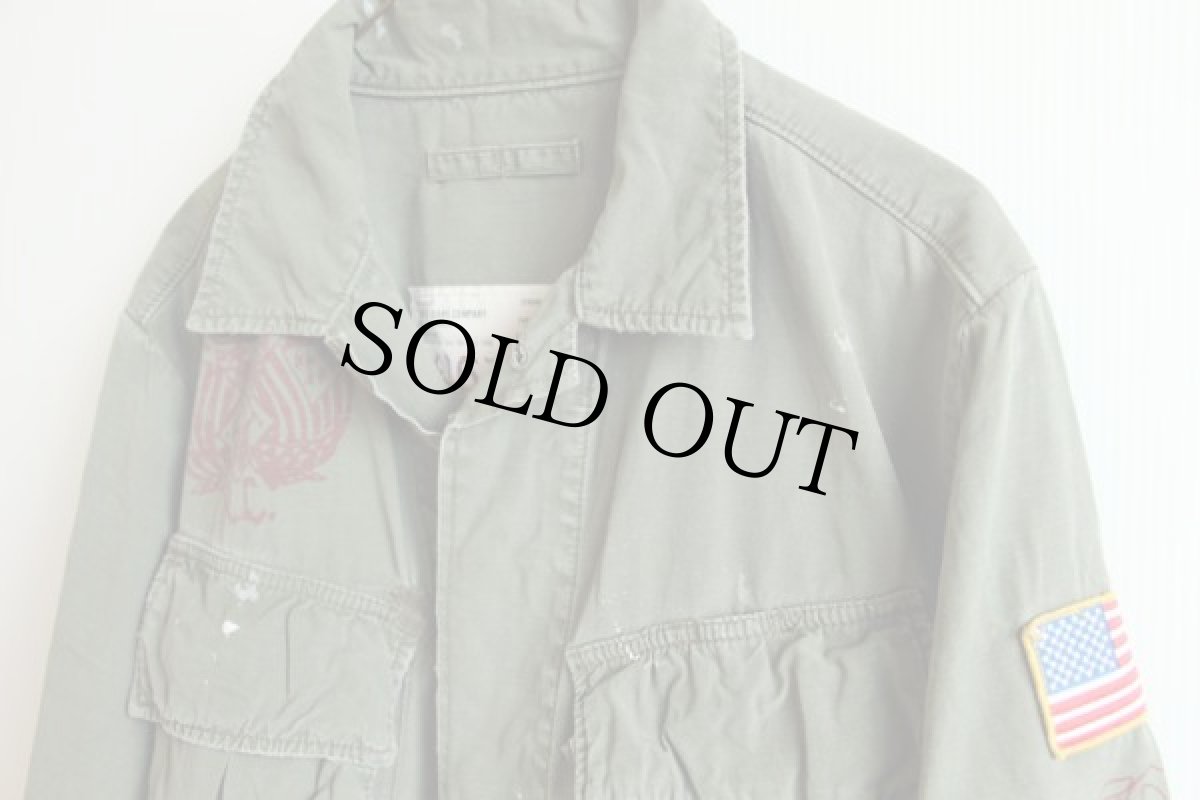 画像3: 00s POLO JEANSポロ ジーンズ ラルフローレン ペイント ファティーグジャケット S (3)