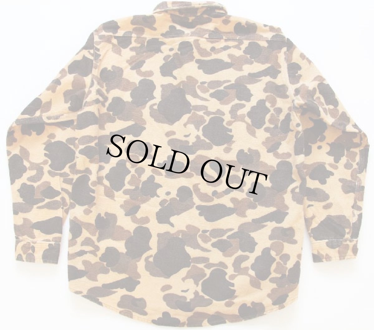 画像2: 80s USA製 DEERSKIN ダックハンターカモ シャモアクロスシャツ L (2)