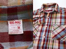 画像3: 70s JCPenney BIGMACビッグマック チェック コットン フランネルシャツ M (3)