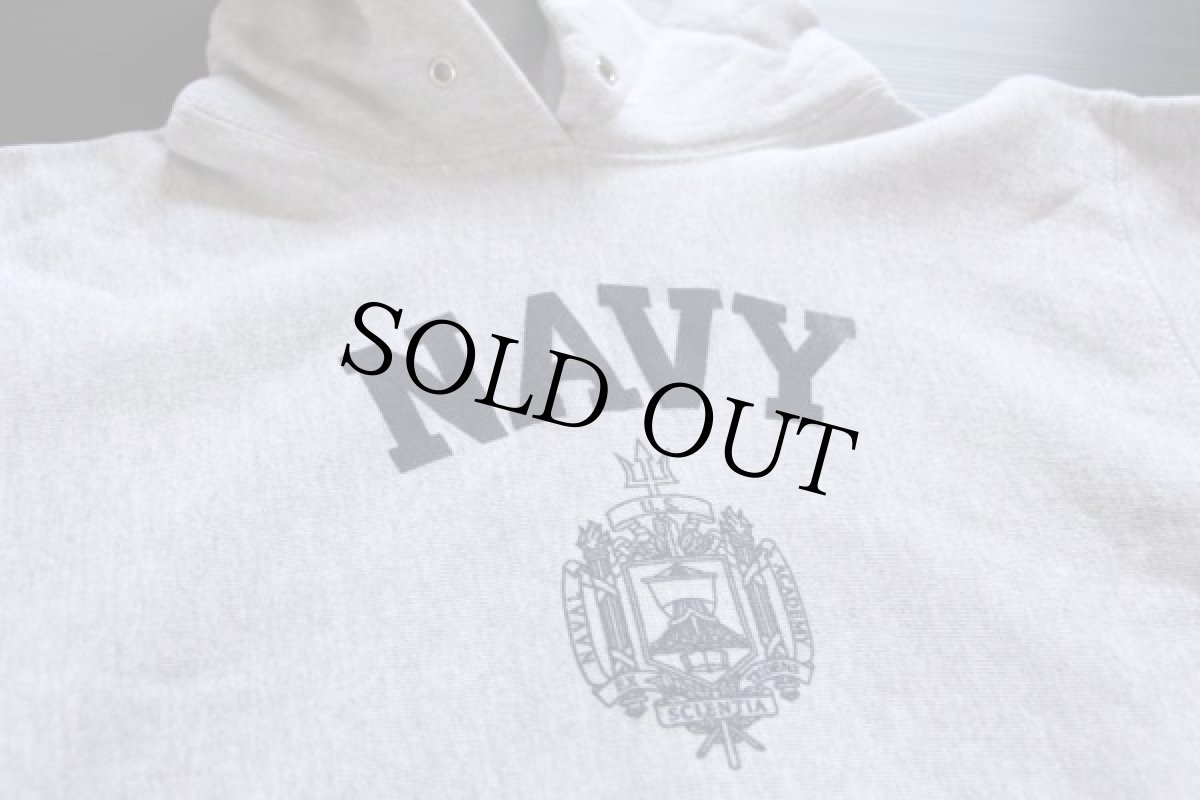 画像3: USA製 The Cotton Exchange 米軍 NAVY U.S.NAVAL ACADEMY リバースウィーブ スウェットパーカー XS (3)