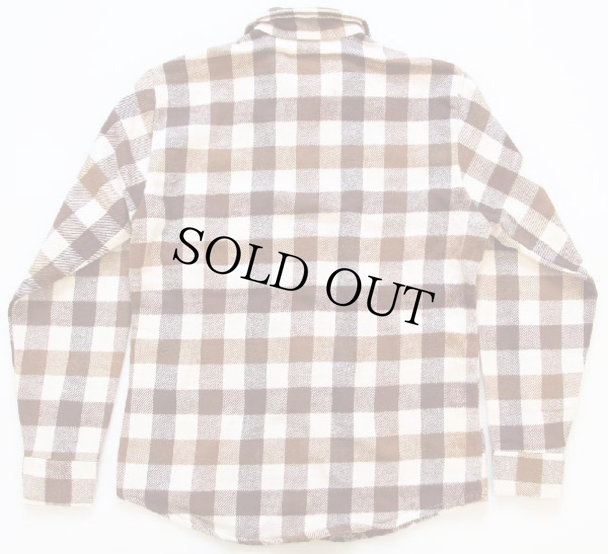 画像2: 70s Sears KINGS ROAD チェック コットン フランネルシャツ S (2)