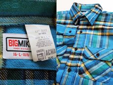 画像3: デッドストック★70s USA製 BIG MIKEビッグマイク チェック コットン フランネルシャツ L (3)