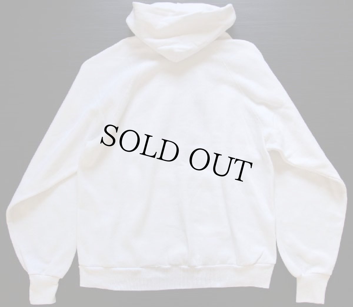 画像2: 80s USA製 ARTEX WISCONSIN バッキー スウェットパーカー 白 L (2)