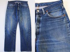 画像1: 70s USA製 Levi'sリーバイス 501 シングル 66前期 デニムパンツ w35 (1)