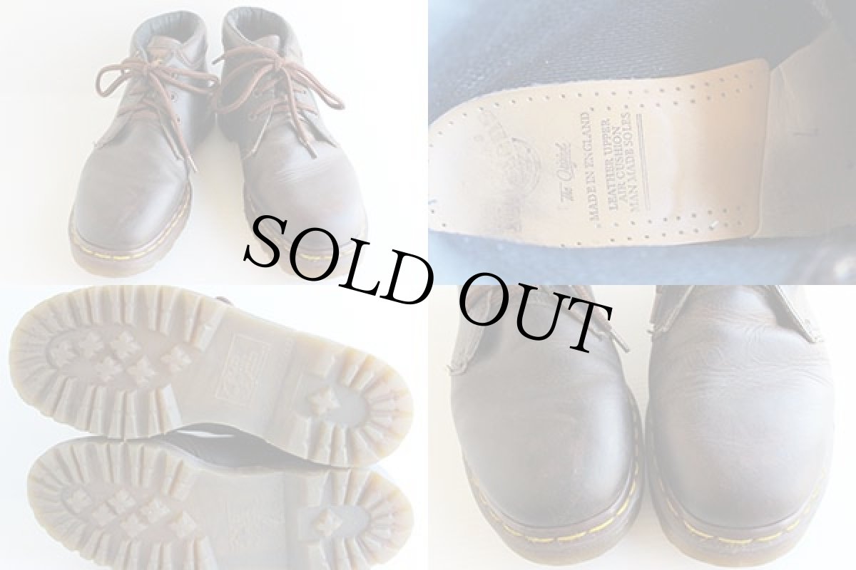 画像3: 英国製 DR.MARTENSドクターマーチン チャッカブーツ 焦げ茶 UK7★3ホール (3)