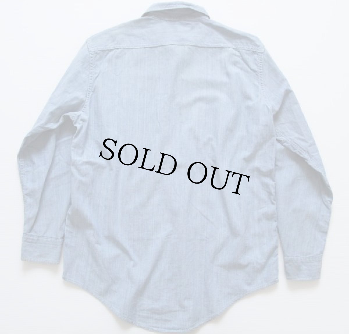 画像2: 70s King Kole コットン シャンブレーシャツ M (2)