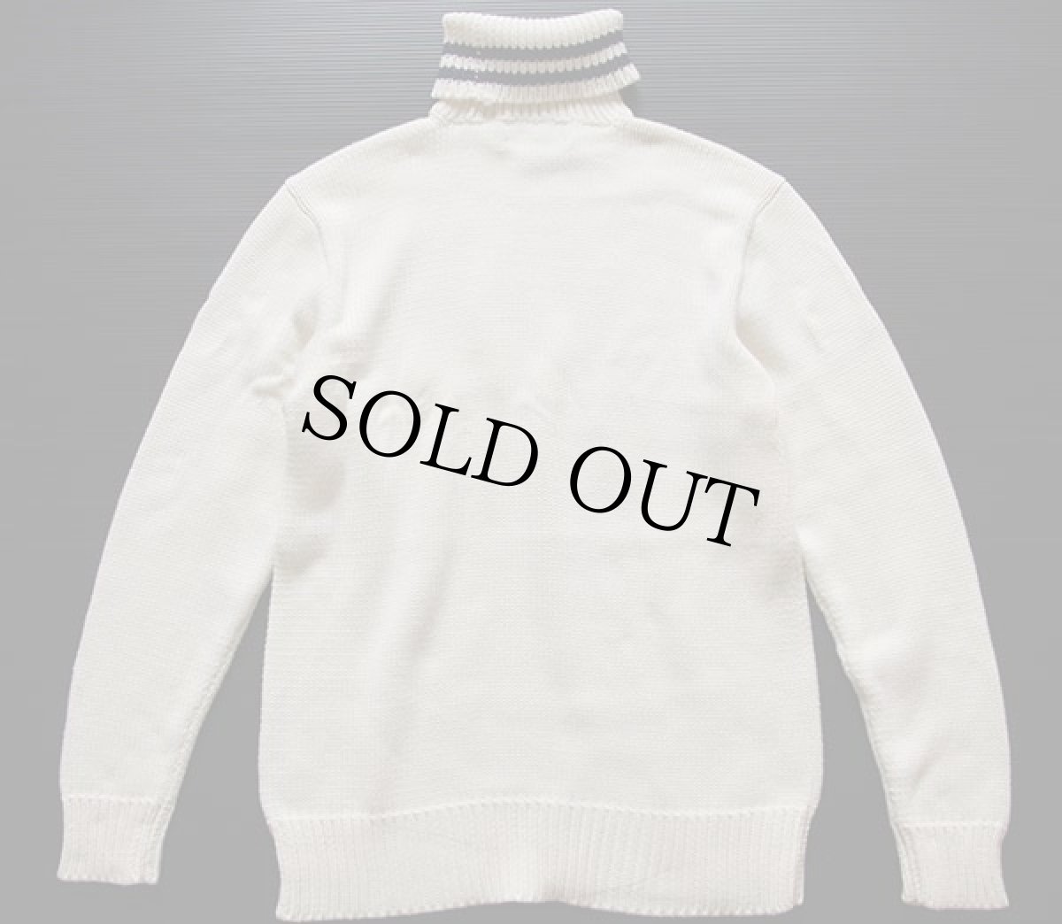 画像2: 90s POLO SPORTポロ スポーツ ラルフローレン ワンポイント タートルネック コットンニット セーター M (2)