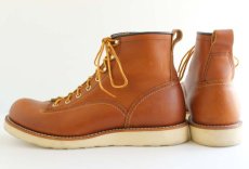 画像2: USA製 REDWINGレッドウイング 2904 ラインマンブーツ 茶 10D (2)