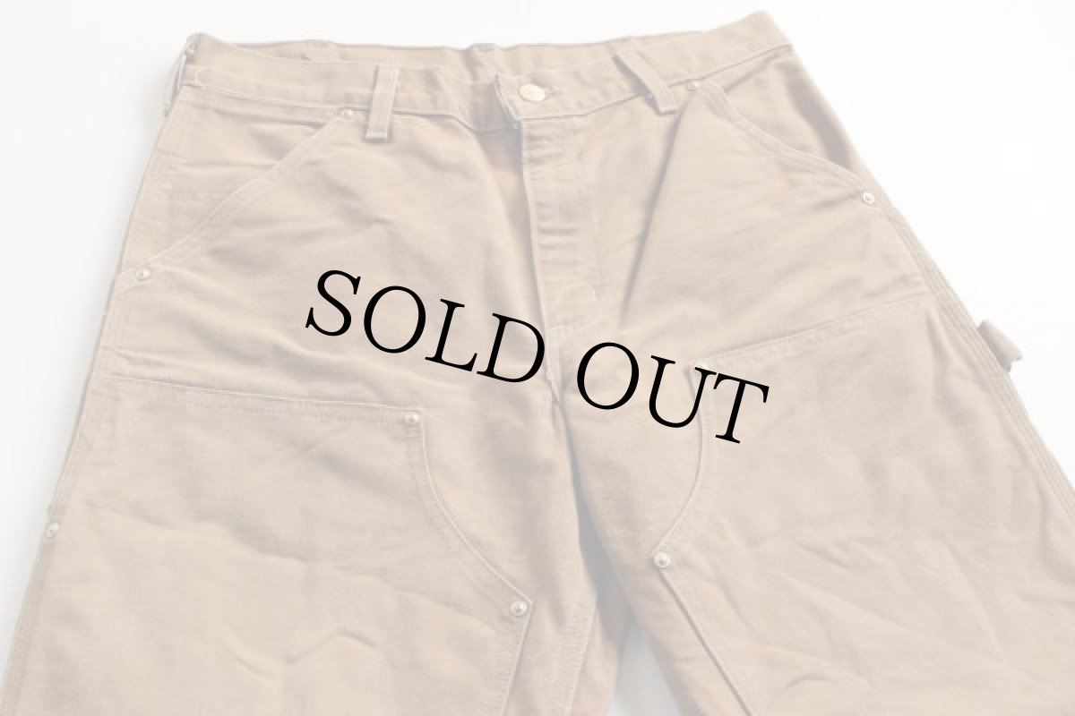 画像2: 80s USA製 carharttカーハート ダック地 ダブルニー ペインターパンツ w32 (2)