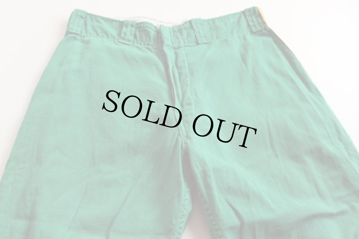 画像2: 60s Wilsonウィルソン コットン ベースボールパンツ 緑 34 (2)