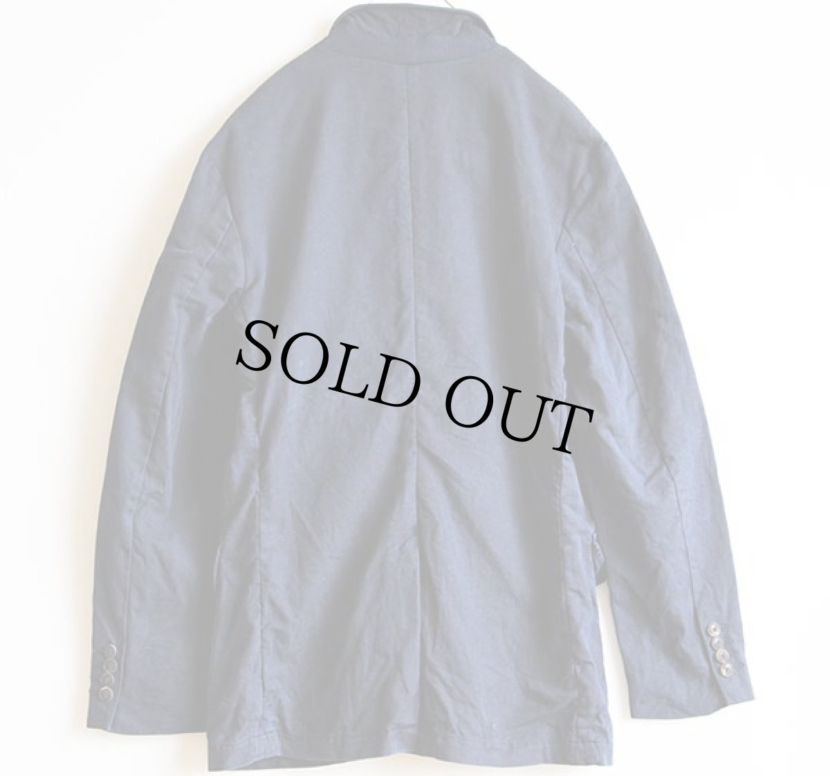 画像2: ポロ ラルフローレン コットン×リネン ブレザー ジャケット 紺 42R (2)