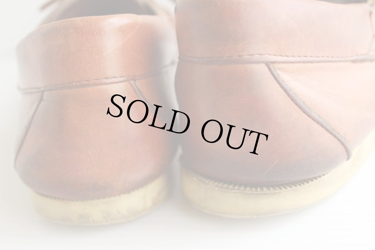 画像8: 80s NIKEナイキ モカシン レザーシューズ 茶 9 (8)